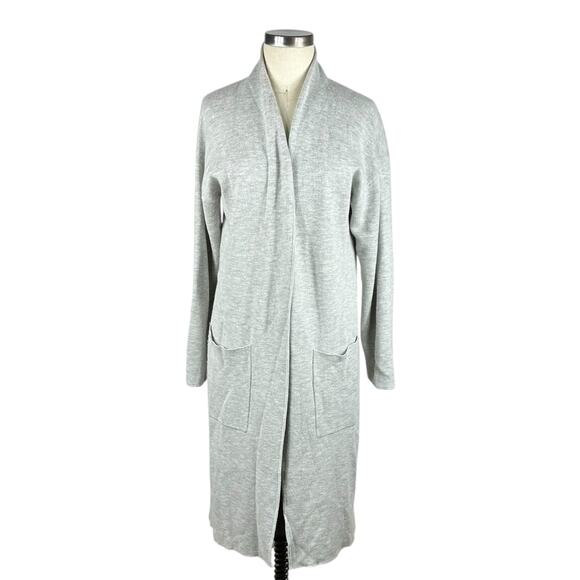 BABATON Gray Duster Cardigan Lance Open Front Long Sweater Women's Size Medium - Picture 1 of 8